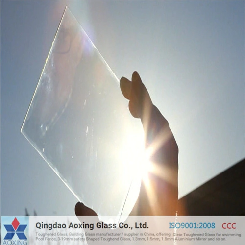 Anti-Reflective Coated Low Iron Tempered Solar Glass with Good Price