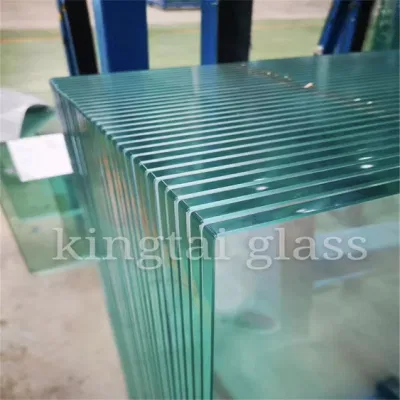 Verre transparent trempé plat de bâtiment commercial de fabricant de la Chine